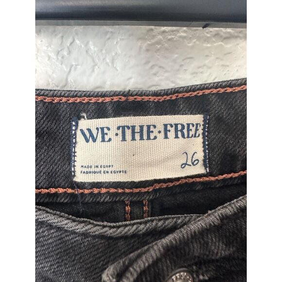 We The Free The Pacifica High Rise Slim Straight Leg Jeans Black Sz 26 - Picture 7 of 10